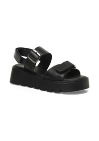 Resim Polaris 325583.z 5fx Siyah Kadın Dolgu Topuk Sandalet 000000000101985624 Siyah 