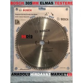 Resim Bosch 305MM Elmas Testere Plastik Alüminyum Metal Kesici Testere 