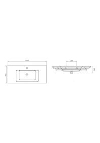Resim Lapino Bocchi Etna 100 CM Lavabo 