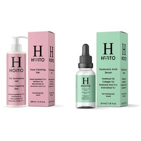 Resim Hoito yüz temizleme jeli 200ml & hyalüronik asit serum 30ml 2'li set 