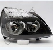 Resim Renault Clio Ön Far Sağ (Siyah) 2003-2009 