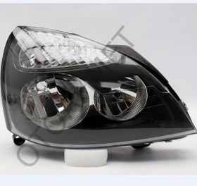 Resim Renault Clio Ön Far Sağ (Siyah) 2003-2009 