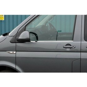 Resim Omsa Vw T6.1 Transporter Krom Cam Çıtası 2 Parça 2020-2023 Arası 