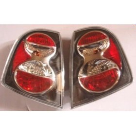 Resim 2001-2007 Skoda Fabıa Modifiye Stop Lambası Sağ-sol Set 2 Parça Siyah-kırmızı Hb Tyc Oem No: 6y69451 