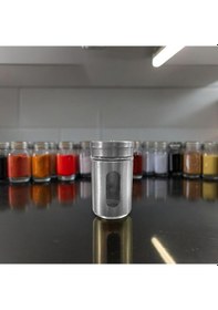 Resim Baharatlık Paslanmaz Çelik Uzun Ömürlü Küçük Boy Baharatlık Şeffaf 