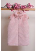 Resim Kız Çocuk Fermuarlı Peluş Yelek Ylk.2533 Pembe 