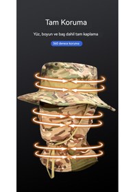 Resim Yaz Açık Kamuflaj Tırmanma Şapkası Boa Sarı 