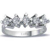 Resim Lova G Renk 0,55 Karat Pırlanta Beştaş Yüzük - 1070182 