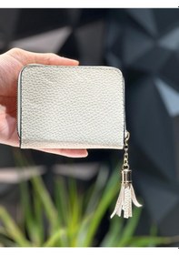 Resim Velse Unisex Kart Bölmeli Bozuk Para Bölmeli Çok Gözlü Cüzdan Vls.czdn.0013 Krem 