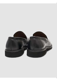 Resim Cabani Hakiki Deri Siyah Erkek Klasik Loafer Ayakkabı Siyah 