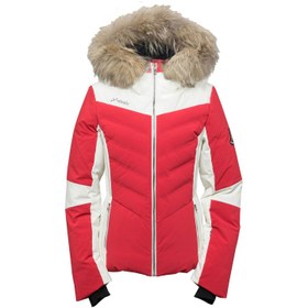 Resim Phenix Kadın Kayak Montu Chloe Hybrid Down with Real Fur Kırmızı 