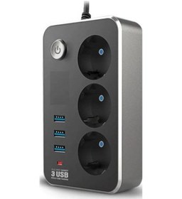 Resim River World 2 Metre Termal Akım Korumalı 10 A 2500 W 3'Lü Priz Ve 