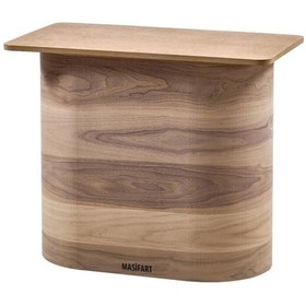 Resim Masifart Paries Ceviz Ufo Ayak Cilasız Ham Ahşap 