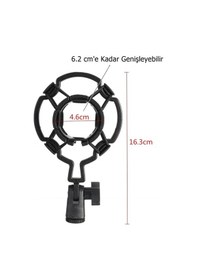 Resim Lastvoice Psm-100 Stüdyo Mikrofon Tutucu Plastik Shock Mount 