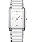 Resim Fochsia Lıge Kızlar Kare Kadran Minimalist Tasarım Çok Fonksiyonlu Takvimi Gümüş Kuvars Saat Diğer 