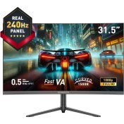 Resim Gamebooster GB-32C240FP 32" 240Hz Fast Va 0.5ms Fhd 1*hdmı-1*dp Rgb Oynar Ayak Curved Gaming Monitör 