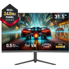 Resim Gamebooster GB-32C240FP 32" 240Hz Fast Va 0.5ms Fhd 1*hdmı-1*dp Rgb Oynar Ayak Curved Gaming Monitör 