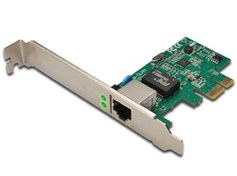 Resim DN-10130 Digitus 10/100/1000 Mbps Gigabit PCI Express Ethernet Kartı, 32-bit, Realtek RTL8168E chipset'li, Low Profile Bracket 
