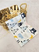 Resim Çok Amaçlı Müslin Bezi Örtü Battaniye 75X77 Çok Renkli 