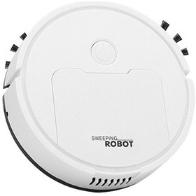Resim 3'ü 1 Arada Mini Elektrikli Süpürge Akıllı Süpürme Robotu Beyaz 