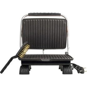 Resim Pembe Demir Döküm Tost Makinesi, Kaplamasız, Sağlıklı ve Estetik Tasarım 