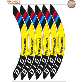Resim PROMOT HONDA DİO UYUMLU JANT ŞERİDİ Motosiklet Aksesuar Jant Sticker 4 