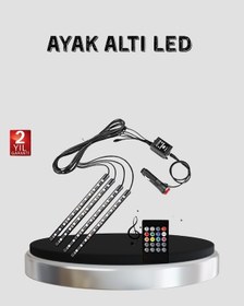 Resim 48 Led Araç İçi Rgb Şerit Aydınlatma Müzik Senkron Usb Kumandalı Set Diğer 
