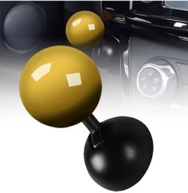 Resim MeyZone Oto Start Stop Kapağı Motor Çalıştırma Joystik Düğmesi Tek Hareket Motor Başlatma ve Durdurma Sarı 