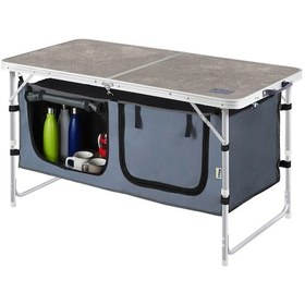 Resim Haegs Saklama Dolaplı Kamp Masası, Outdoor Kamp Mutfağı, Kamp Dolabı, Katlanabilir Kamp Piknik Masası, Seyahat Mutfağı, Mutfak Dolabı, Depolama Bölmeli, Dış Mekan Mutfağı 120-60cm- Mermer Desenli Çok Renkli 
