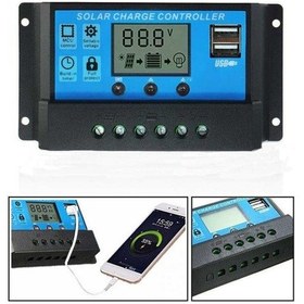 Resim Myrobotech Solar Güneş Paneli Akü Şarj Kontrol Cihazı 20A 