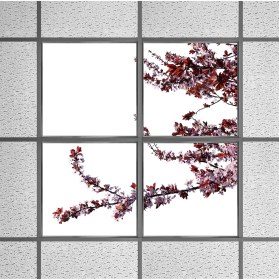Resim Gök Panel 60X60 LED Panel Sıva Altı Desenli 2x2 Dörtlü Grup 46510176SA 