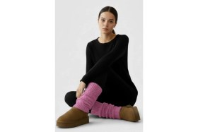 Resim Pamora Original 1 Çift Premium Tozluk %100 Akrilik Triko Örgü Leg Warmer Ayak Isıtıcı Beyaz, Pembe, Turuncu, Gri, Lacivert, Turkuaz 