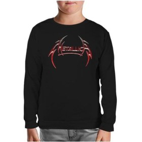 Resim Metallica - All Metal Logo Siyah Çocuk Sweatshirt Siyah 