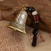 Resim Vintage Tarzı Bakır Alaşım Zil Anahtarlık - Erkek ve Kadınlar için Moda Araba Anahtarlık & Çanta Süsü, Noel için En İyisi 