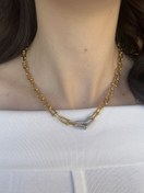 Resim Silver Detaylı Tıffany Kolye 