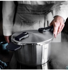 Resim Fissler Vitaquick Premium 4,5 Litre Düdüklü Tencere Gümüş 