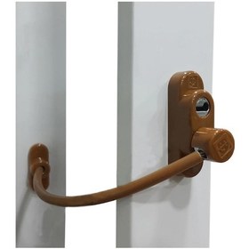 Resim 50 Adet Penkid Pvc Kapı Pencere Emniyet Çocuk Kilidi Açık Kahve 