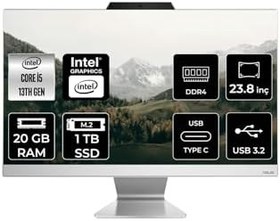 Resim ASUS A3402 i5 1335U 20GB 1TB SSD 23.8" FHD FDOS All In One Bilgisayar & Per4 Bellek 