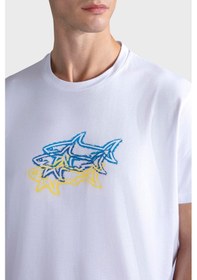 Resim Paul & Shark Erkek T Shirt 24411041 010 Beyaz Beyaz 