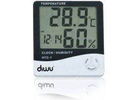 Resim Ayt Diwu Htc-1 Saatli Nem Ölçer ve Termometre 