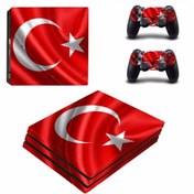 Resim Kt Grup Dalgalı Türk Bayrağı Playstation 4 Pro Full Sticker Kaplama 
