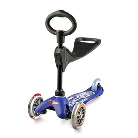 Resim Micro Scooter Mini Micro 3in1 Deluxe 3 Tekerlekli Mavi Çocuk Scooter 