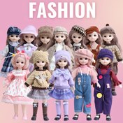 Resim 30Cm/11.8Inç Bebek Seti Oyuncak Hediye Sürpriz Bebek Bebek Etek Moda Pembe Parti Kıyafeti Doğum Günü Hediyesi Eklemli Pozlanabilir 