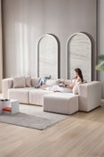Resim GOOD NİGHT Katt Modüler Ekstra Rahat İskeletli Koltuk 3 Lü 10 Renk 