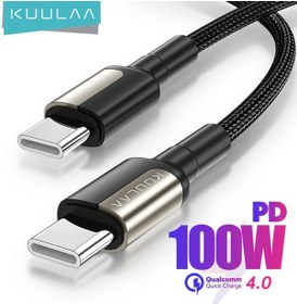 Resim Kuulaa 65w Usb C - Usb C Tipi Kablo Usbc Pd 3a Hızlı Şarj Kablosu Usb-c Tip-c Kablo Xiaomi Poco X3 M3 Samsung Macbook İpad Uyumlu 