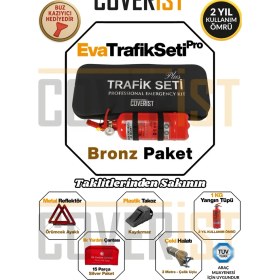 Resim Coverist Eva Trafik Seti Plus - 1 kg Yangın Tüpü - 2 Yıllık - Siyah - Bronz Paket 