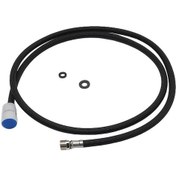 Resim Fochsia 1500mm Siyah Naylon Epdm Musluk Hortumu Çekmeli Duş Başlığı G1 2 Dişi 