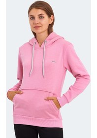 Resim Slazenger KESHIAN IN Kadın Kapüşonlu Cepli Fuşya Sweatshirt 