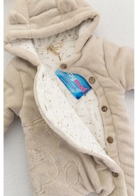 Resim Babymod Ayıcık Figürlü Welsoft Peluş Astronot Bebek Tulum Bej 