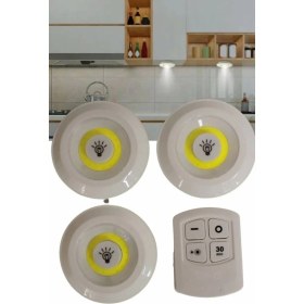 Resim Kablosuz Pilli Işıldak Masa Lambası Mutfak Tezgah Altı Banyo Dolabı Dolap Içi 